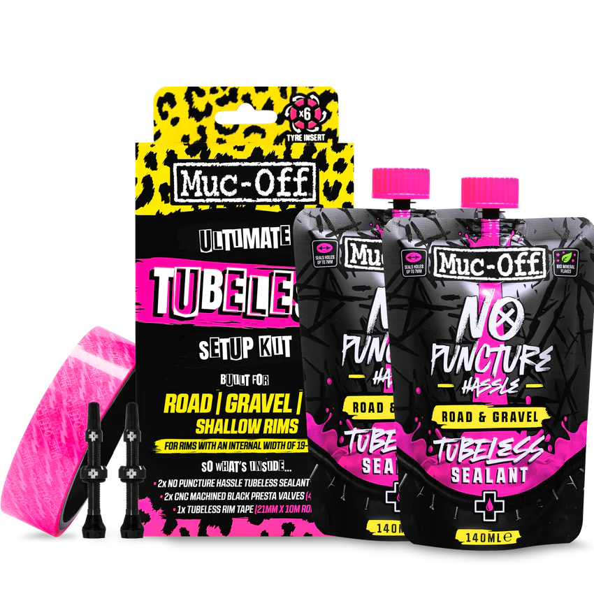 Muc-Off Ultimate Tubeless Setup Kit Road/Gravel/CX Shallow Rims