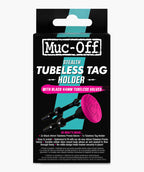 Muc -Off Stealth Tubeless Tag Holder & 44mm Valve Kit